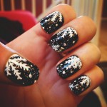 gorgeous-black-nail-art-design-ideas-for-christmas-and-winter-nail-art-with-white-nail-art