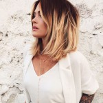Short-dark-red-to-blonde-ombre-bob-hairstyle