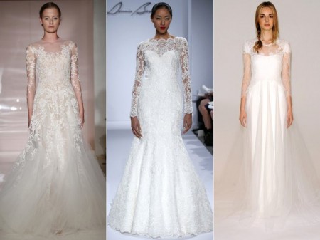 embedded_lace_sleeve_bridal_dress_trends_2014