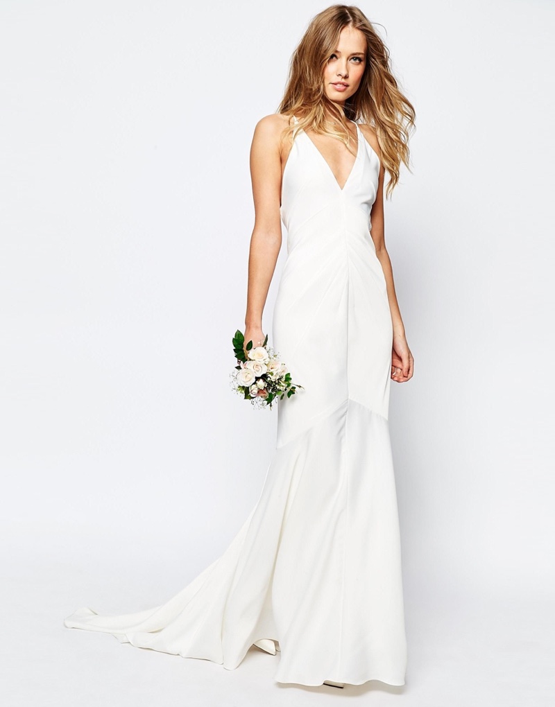 ASOS-Bridal-Deep-Plung-Strappy-Fishtail-Maxi-Dress